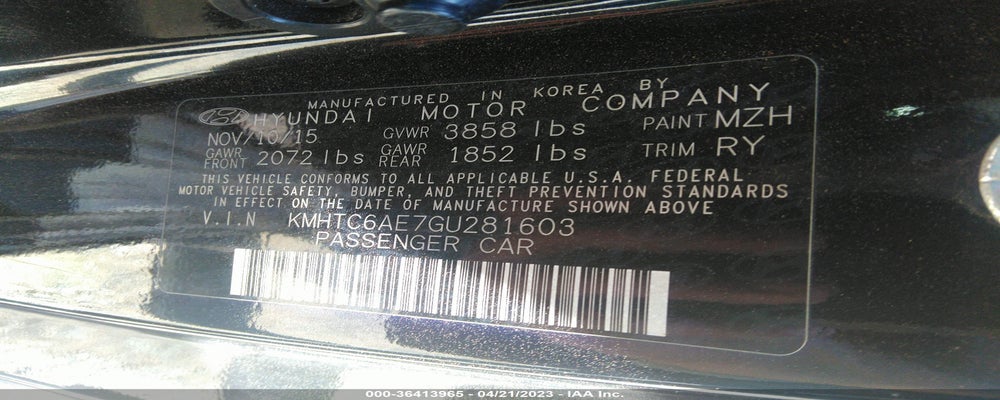 KMHTC6AE7GU281603 2016 HYUNDAI VELOSTER photo no. 9