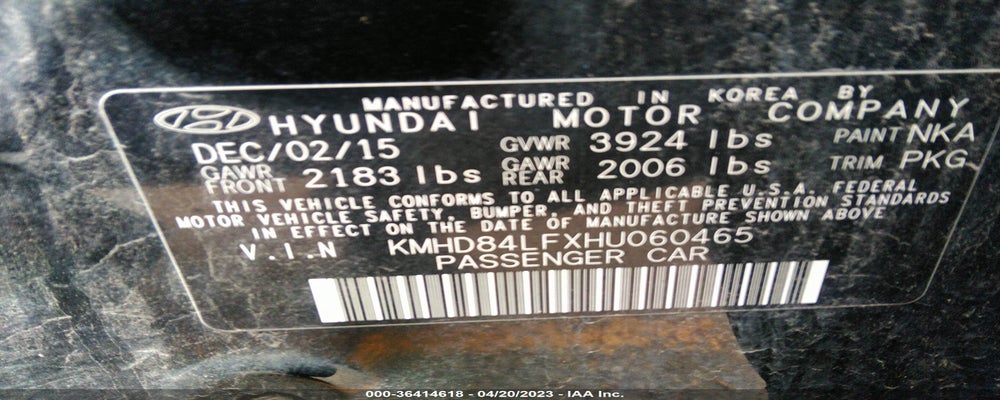 KMHD84LFXHU060465 2017 HYUNDAI ELANTRA photo no. 9