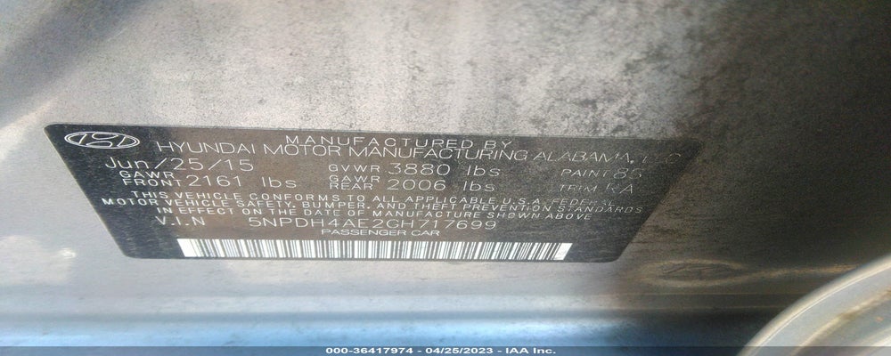 5NPDH4AE2GH717699 2016 HYUNDAI ELANTRA photo no. 9