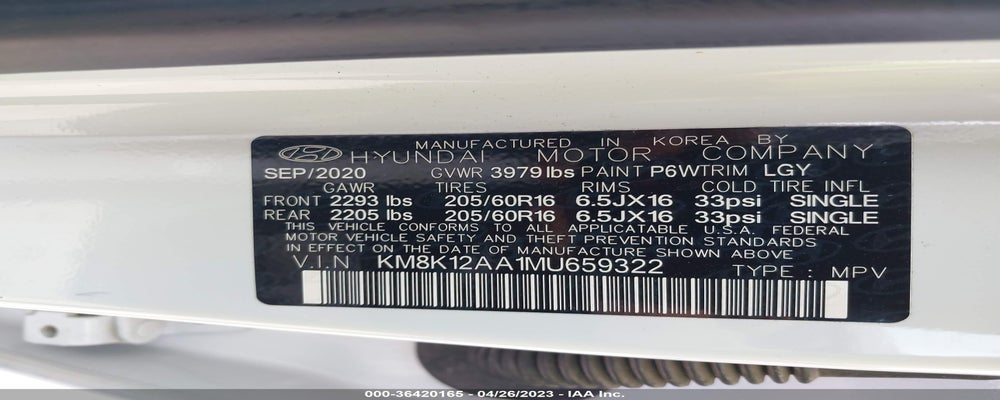 KM8K12AA1MU659322 2021 HYUNDAI KONA photo no. 9