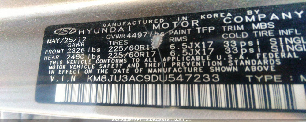 KM8JU3AC9DU547233 2013 HYUNDAI TUCSON photo no. 11