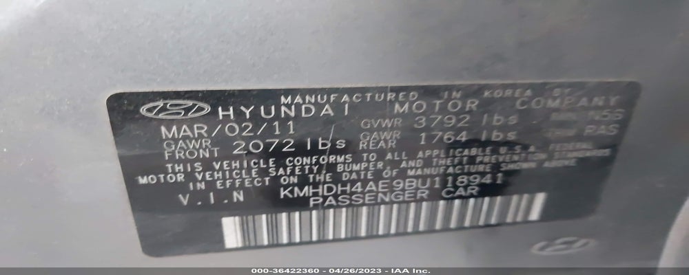 KMHDH4AE9BU118941 2011 HYUNDAI ELANTRA photo no. 9