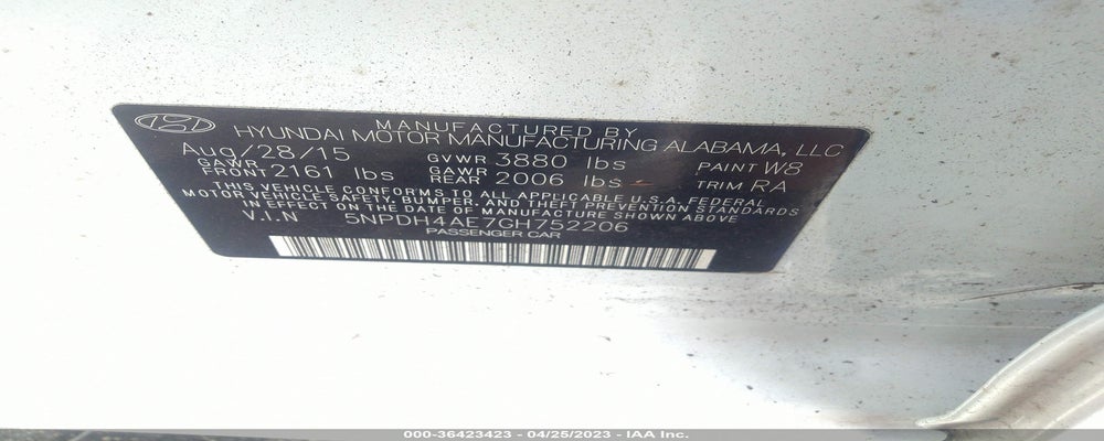 5NPDH4AE7GH752206 2016 HYUNDAI ELANTRA photo no. 9