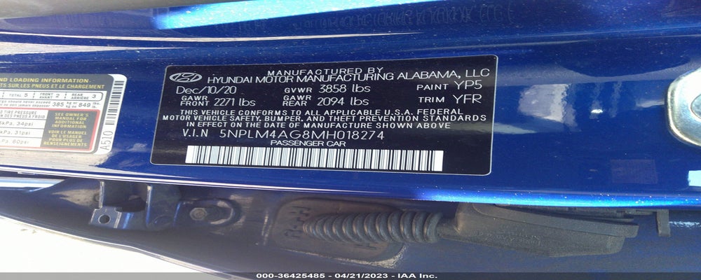 5NPLM4AG8MH018274 2021 HYUNDAI ELANTRA photo no. 9