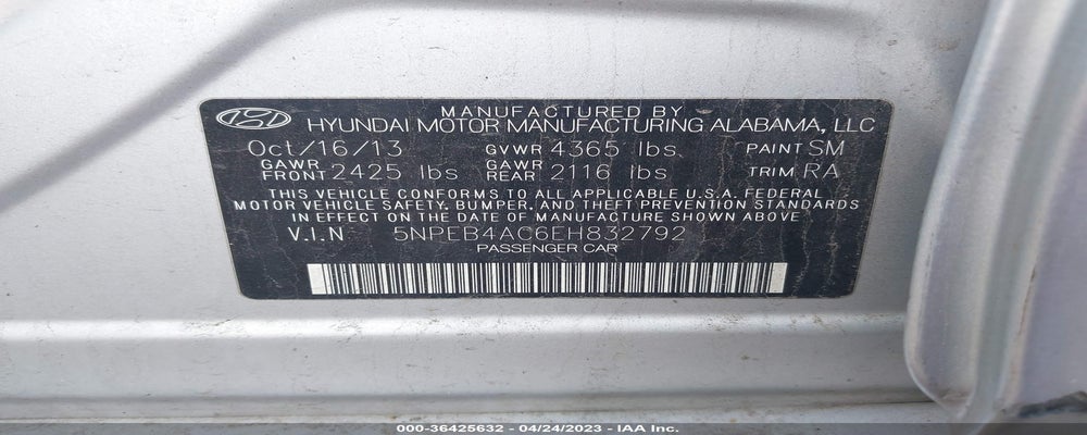 5NPEB4AC6EH832792 2014 HYUNDAI SONATA photo no. 9