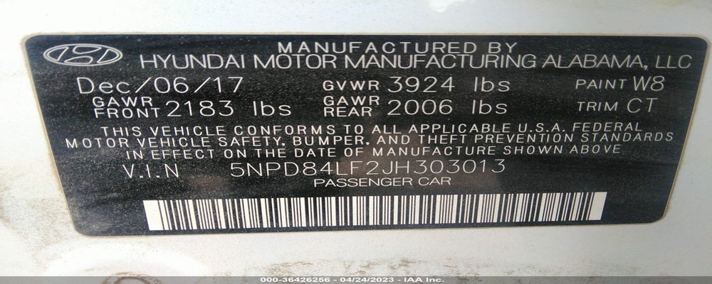 5NPD84LF2JH303013 2018 HYUNDAI ELANTRA photo no. 9