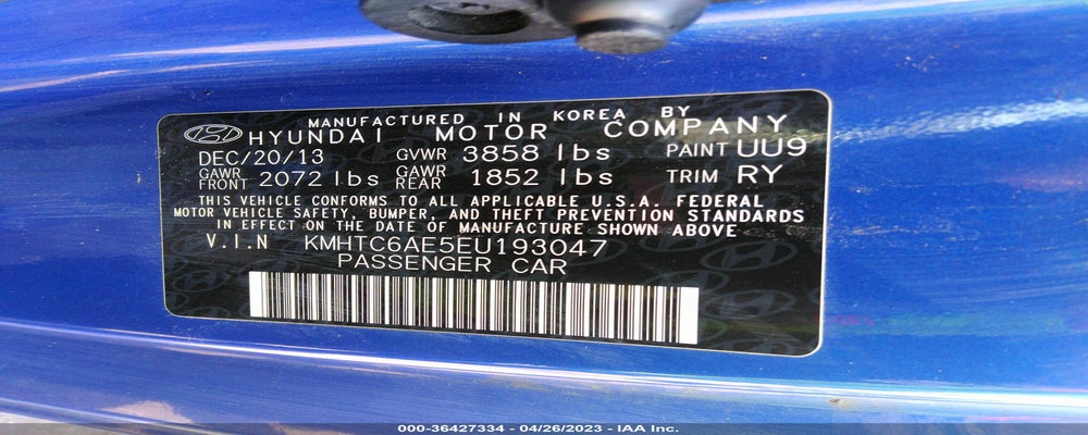 KMHTC6AE5EU193047 2014 HYUNDAI VELOSTER photo no. 9