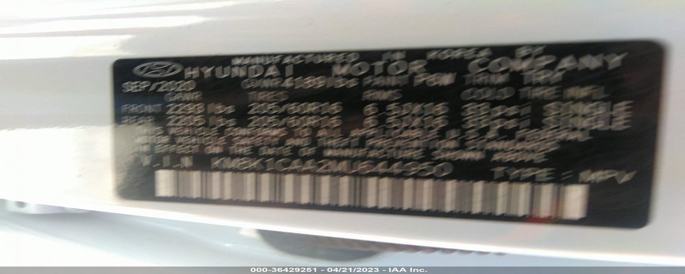 KM8K1CAA2MU644950 2021 HYUNDAI KONA photo no. 9