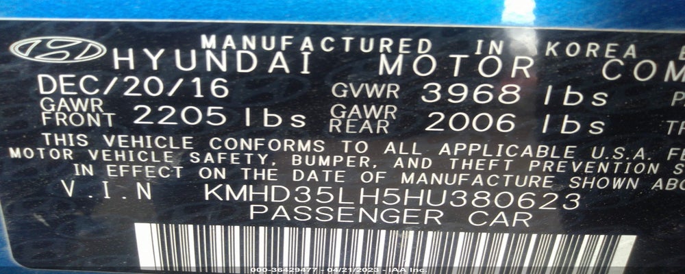 KMHD35LH5HU380623 2017 HYUNDAI ELANTRA GT photo no. 9