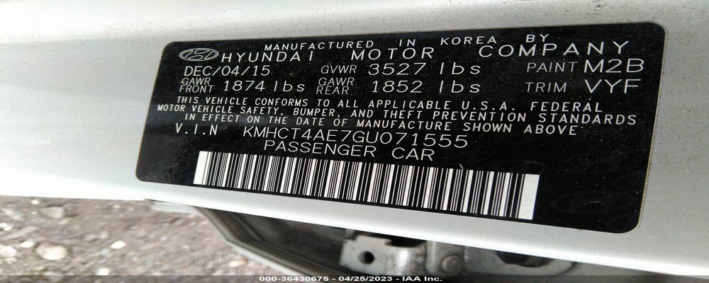 KMHCT4AE7GU071555 2016 HYUNDAI ACCENT photo no. 9