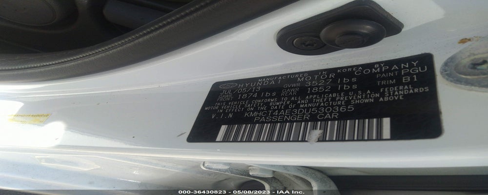 KMHCT4AE3DU530365 2013 HYUNDAI ACCENT photo no. 9