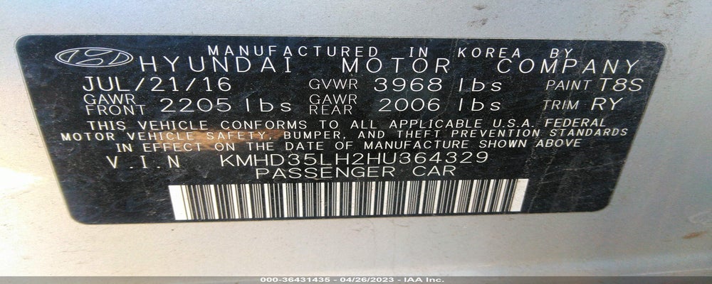 KMHD35LH2HU364329 2017 HYUNDAI ELANTRA GT photo no. 9