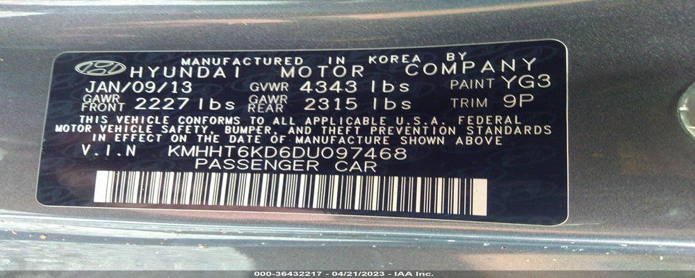 KMHHT6KD6DU097468 2013 HYUNDAI GENESIS COUPE photo no. 9