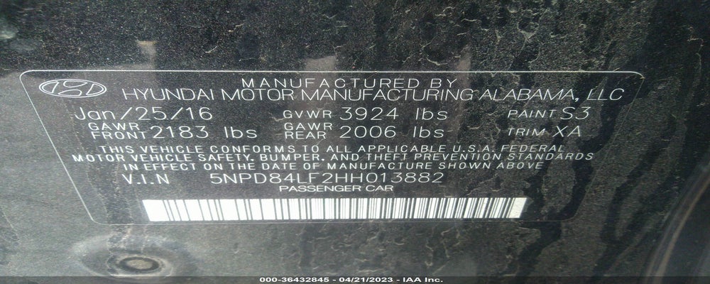 5NPD84LF2HH013882 2017 HYUNDAI ELANTRA photo no. 9