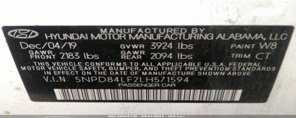5NPD84LF2LH571594 2020 HYUNDAI ELANTRA photo no. 9