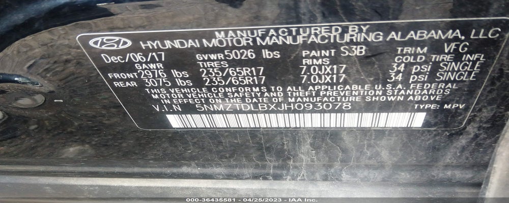 5NMZTDLBXJH093078 2018 HYUNDAI SANTA FE SPORT photo no. 9
