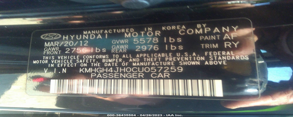 KMHGH4JH0CU057259 2012 HYUNDAI EQUUS photo no. 9