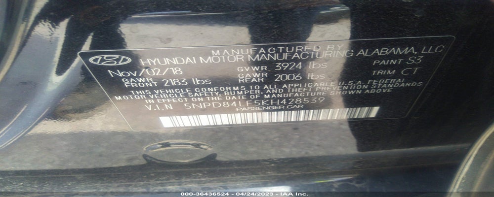 5NPD84LF5KH428539 2019 HYUNDAI ELANTRA photo no. 9