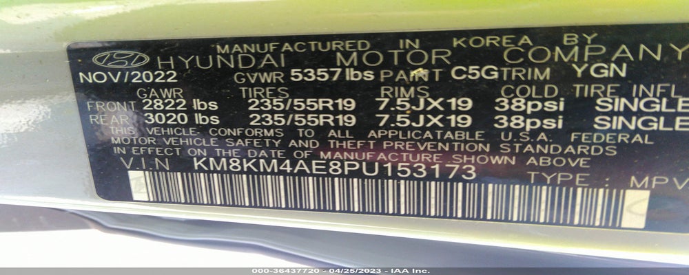 KM8KM4AE8PU153173 2023 HYUNDAI IONIQ 5 photo no. 9