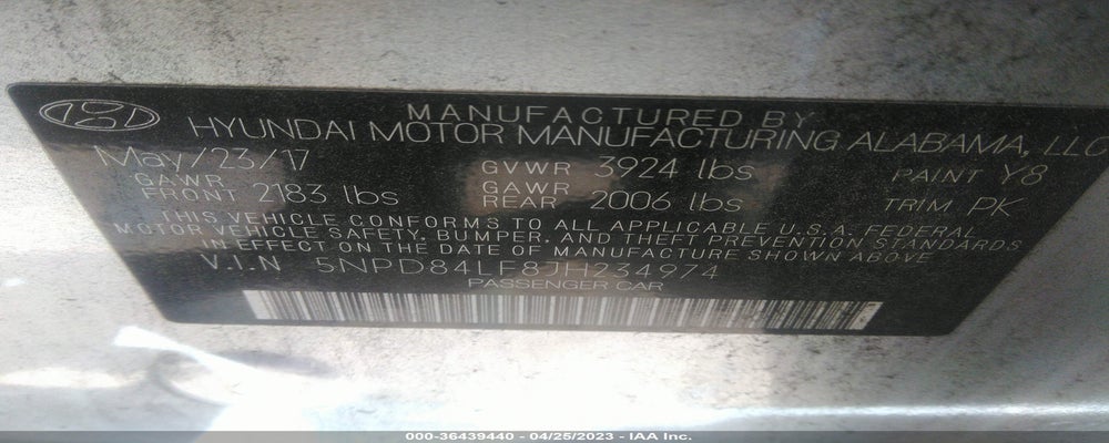 5NPD84LF8JH234974 2018 HYUNDAI ELANTRA photo no. 9
