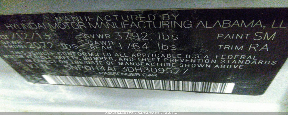 5NPDH4AE3DH309577 2013 HYUNDAI ELANTRA photo no. 9