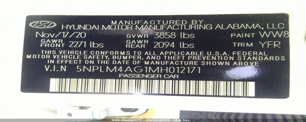 5NPLM4AG1MH012171 2021 HYUNDAI ELANTRA photo no. 9