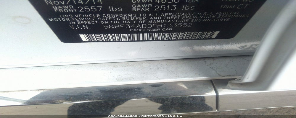 5NPE34AB0FH133552 2015 HYUNDAI SONATA photo no. 9