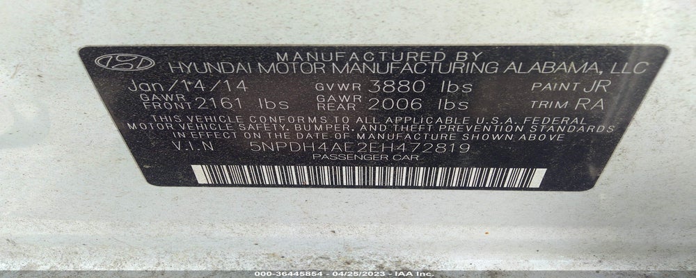 5NPDH4AE2EH472819 2014 HYUNDAI ELANTRA photo no. 9
