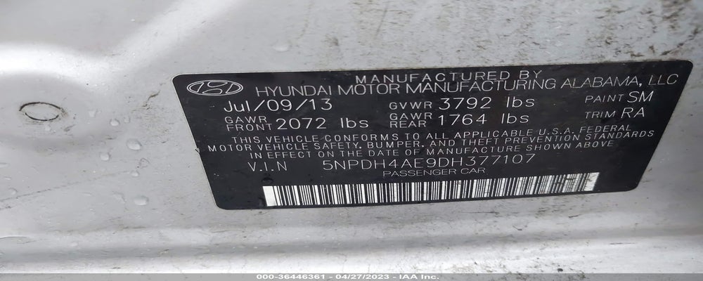 5NPDH4AE9DH377107 2013 HYUNDAI ELANTRA photo no. 9