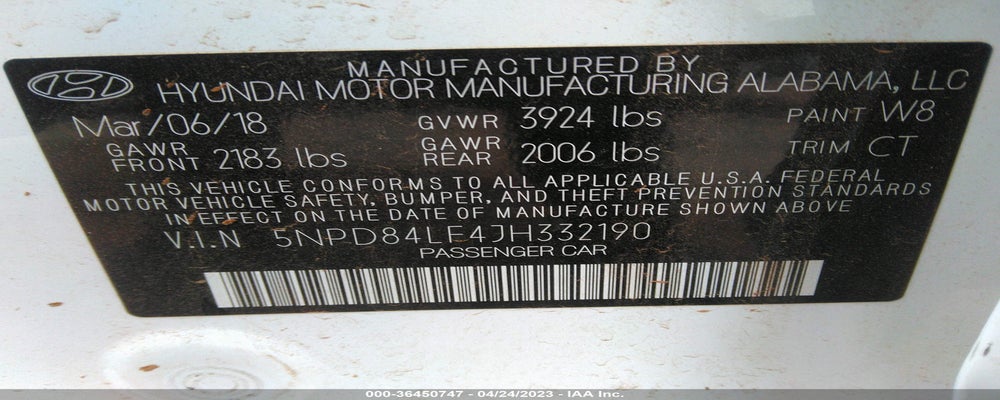 5NPD84LF4JH332190 2018 HYUNDAI ELANTRA photo no. 9