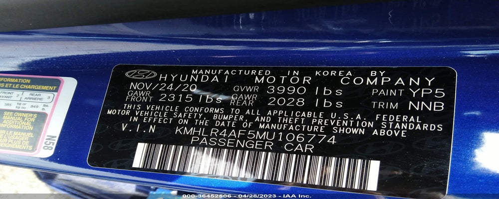 KMHLR4AF5MU106774 2021 HYUNDAI ELANTRA photo no. 9