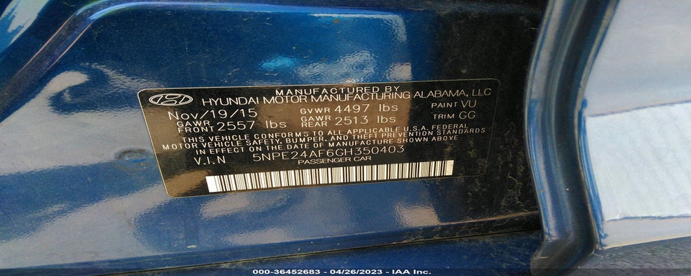 5NPE24AF6GH350403 2016 HYUNDAI SONATA photo no. 9