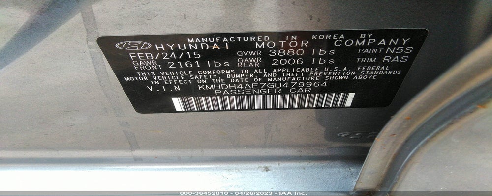 KMHDH4AE7GU479964 2016 HYUNDAI ELANTRA photo no. 9