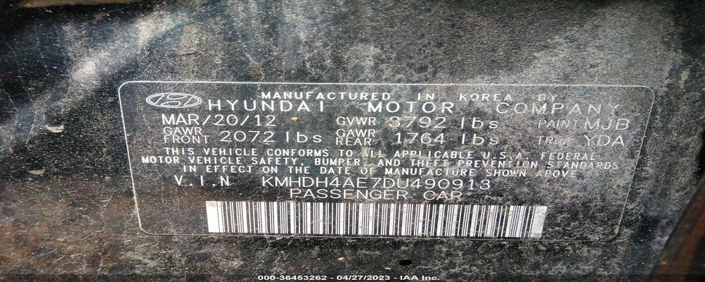 KMHDH4AE7DU490913 2013 HYUNDAI ELANTRA photo no. 9