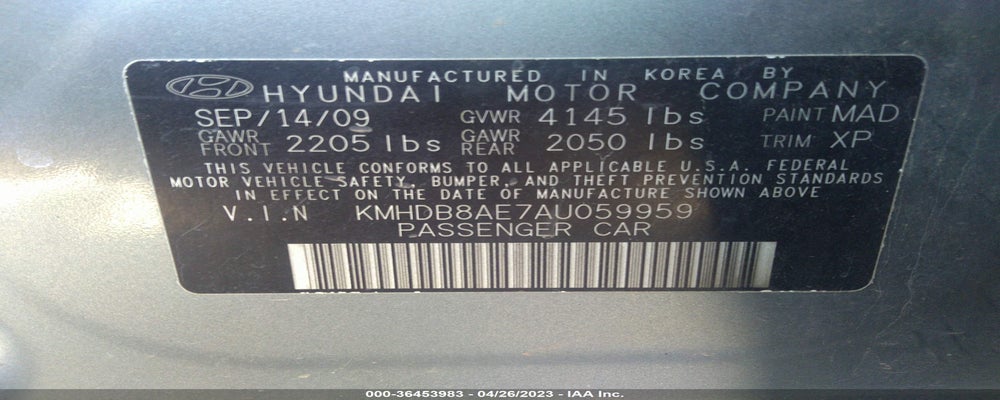 KMHDB8AE7AU059959 2010 HYUNDAI ELANTRA TOURING photo no. 9
