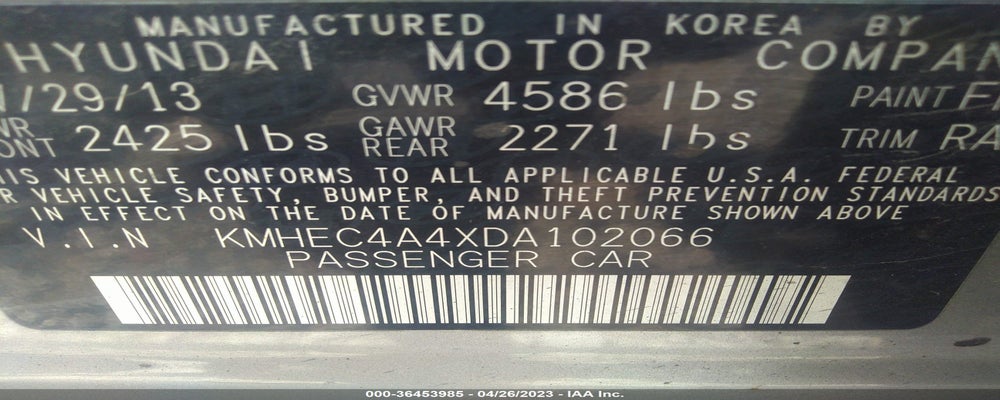 KMHEC4A4XDA102066 2013 HYUNDAI SONATA HYBRID photo no. 9