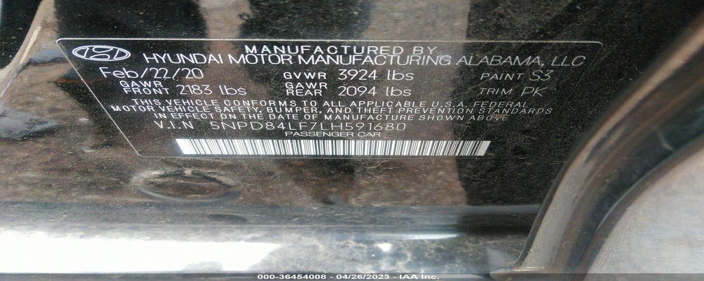 5NPD84LF7LH591680 2020 HYUNDAI ELANTRA photo no. 9