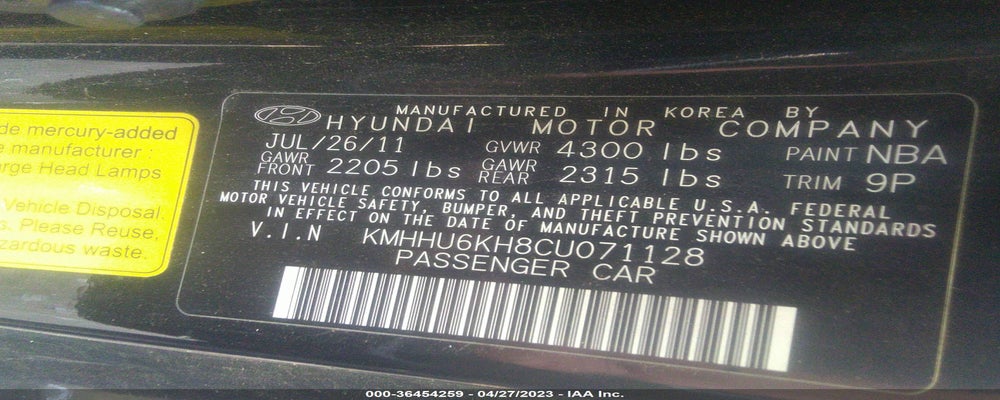KMHHU6KH8CU071128 2012 HYUNDAI GENESIS COUPE photo no. 9
