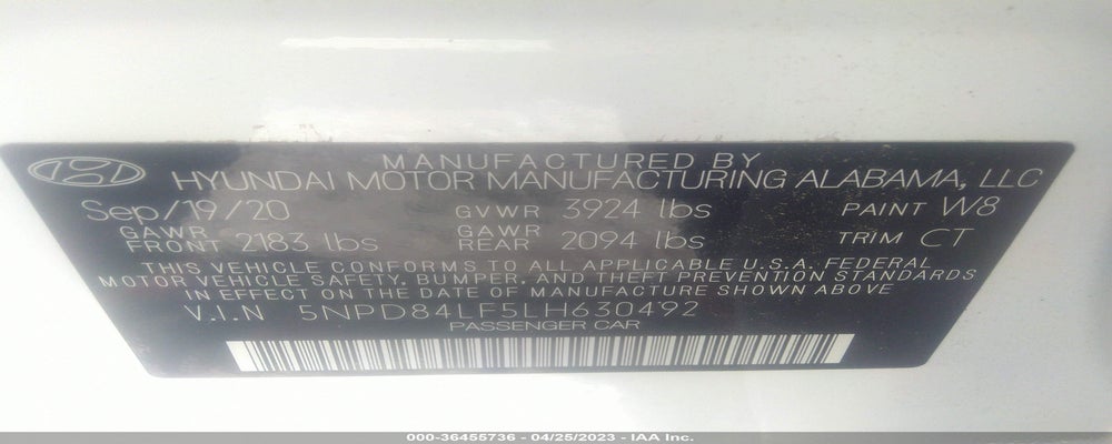 5NPD84LF5LH630492 2020 HYUNDAI ELANTRA photo no. 9