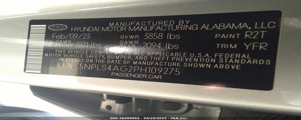 5NPLS4AG2PH109275 2023 HYUNDAI ELANTRA photo no. 9