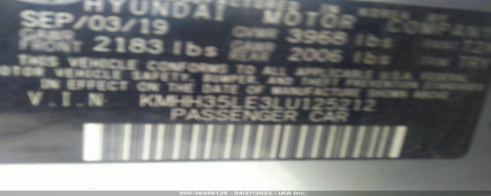 KMHH35LE3LU125212 2020 HYUNDAI ELANTRA GT photo no. 9
