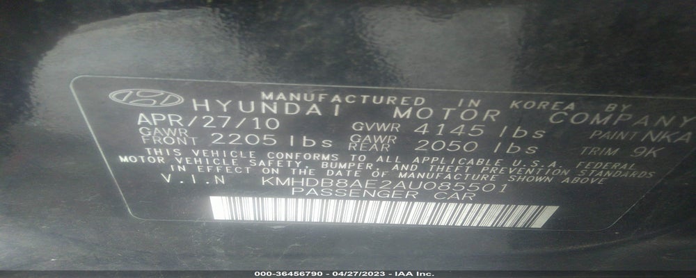 KMHDB8AE2AU085501 2010 HYUNDAI ELANTRA TOURING photo no. 9
