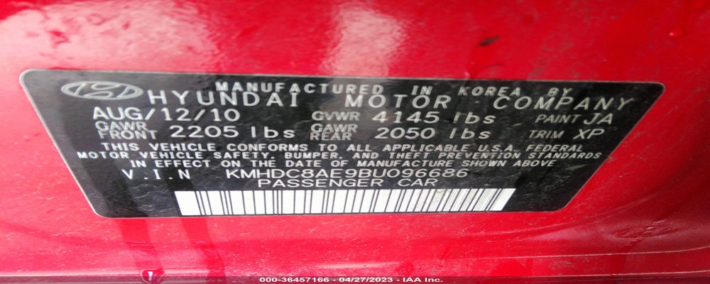 KMHDC8AE9BU096686 2011 HYUNDAI ELANTRA TOURING photo no. 9