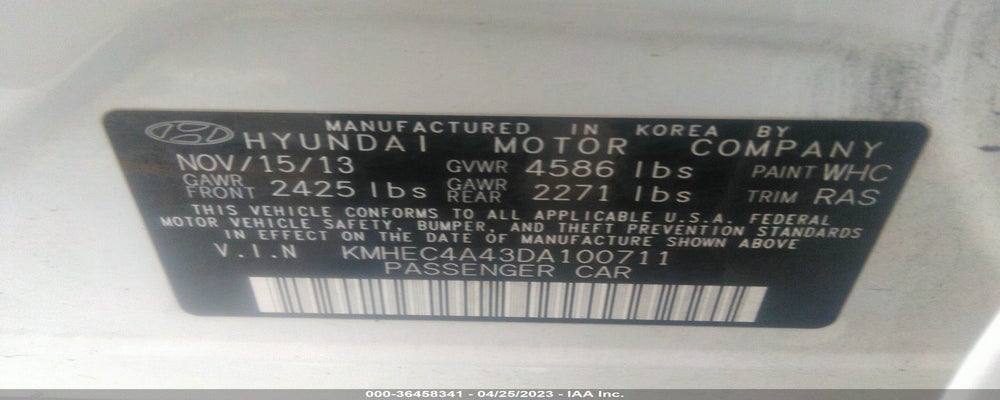 KMHEC4A43DA100711 2013 HYUNDAI SONATA HYBRID photo no. 9