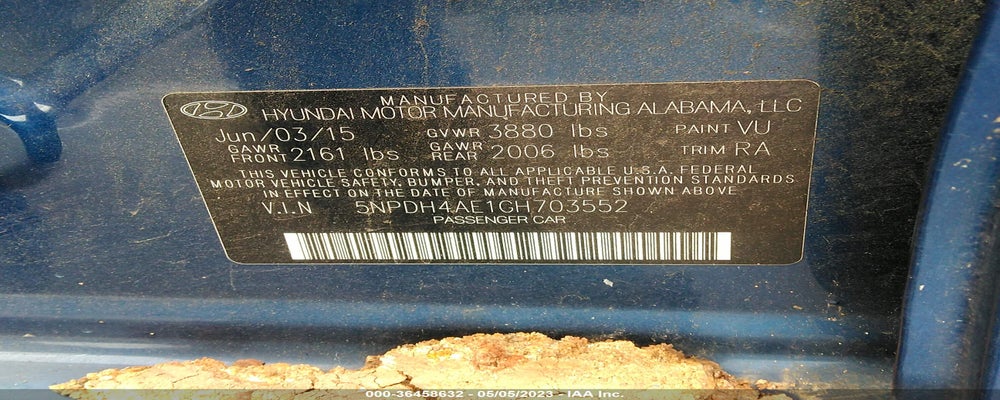 5NPDH4AE1GH703552 2016 HYUNDAI ELANTRA photo no. 9
