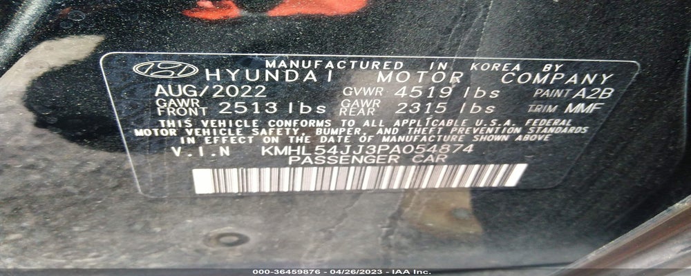 KMHL54JJ3PA054874 2023 HYUNDAI SONATA HYBRID photo no. 9