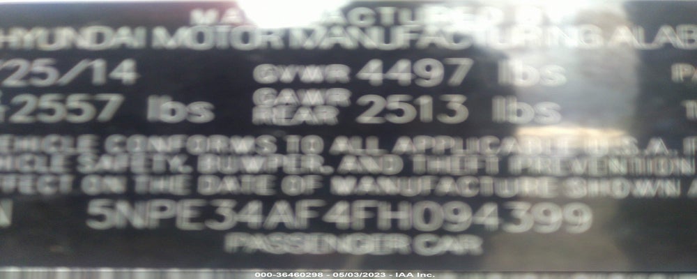 5NPE34AF4FH094399 2015 HYUNDAI SONATA photo no. 9