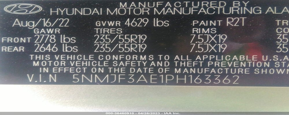 5NMJF3AE1PH163362 2023 HYUNDAI TUCSON photo no. 9