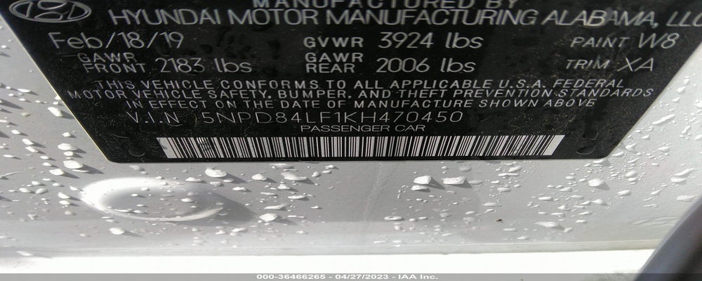 5NPD84LF1KH470450 2019 HYUNDAI ELANTRA photo no. 9