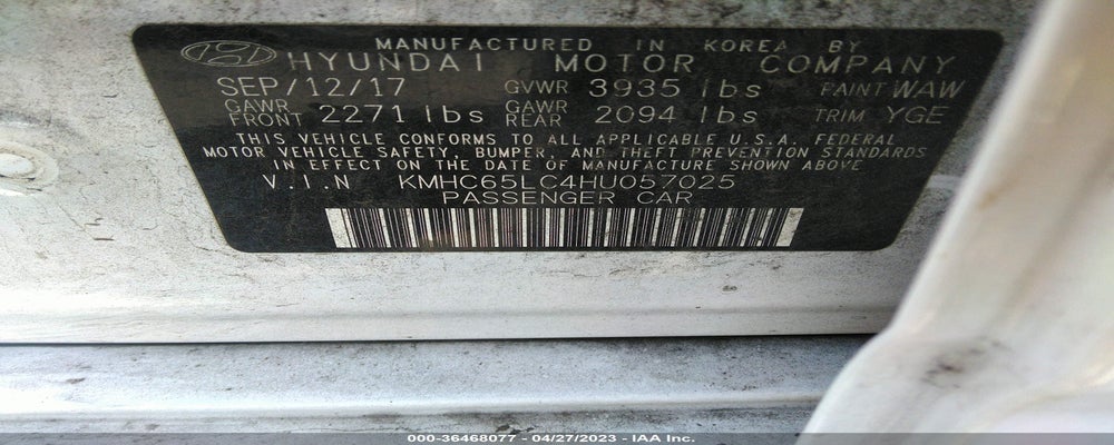 KMHC65LC4HU057025 2017 HYUNDAI IONIQ HYBRID photo no. 9